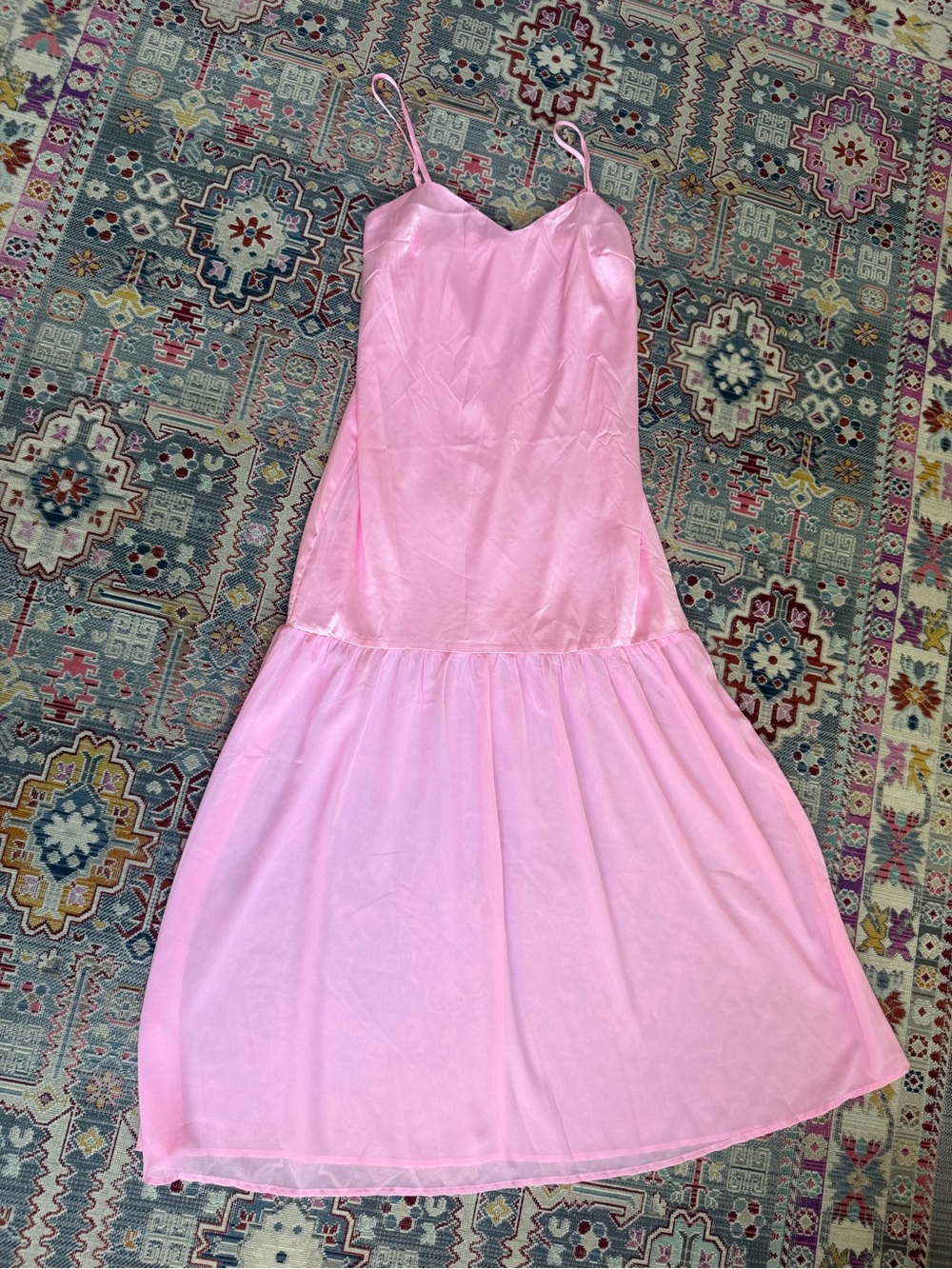 TCEC Light Pink chiffon Maxi Dress